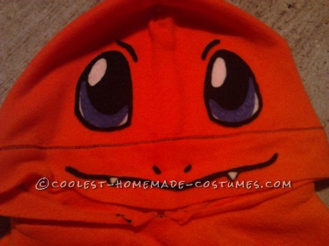 Cool DIY Charmander from Pokemon Hoodie Costume