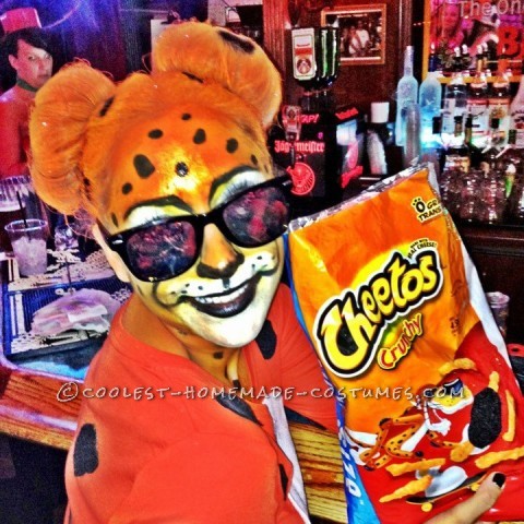 Cool Homemade Halloween Costume Idea: Chester the Cheetos Cheetah