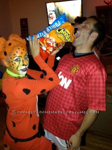 Cool Homemade Halloween Costume Idea: Chester the Cheetos Cheetah