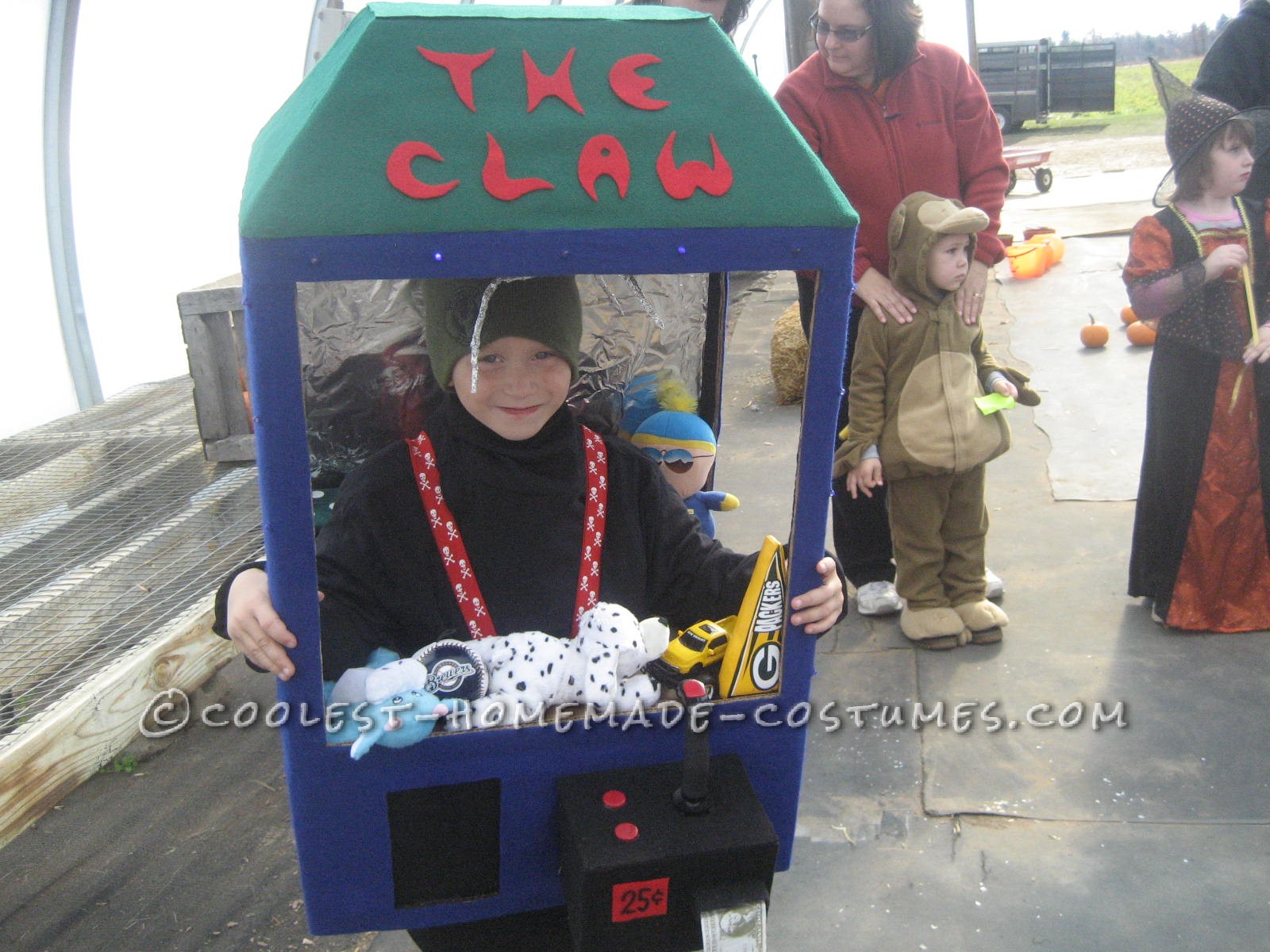 Cool Homemade Claw Machine Costume for a Boy