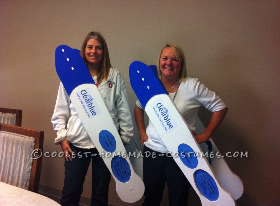 Clear Blue Pregnancy Test Costumes (and a Little Sarcasm, Too)