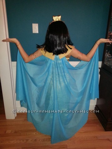 Homemade Cleopatra Queen of the Nile Costume for a Girl