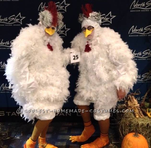 Cool Cackling Hens DIY Couple Costume