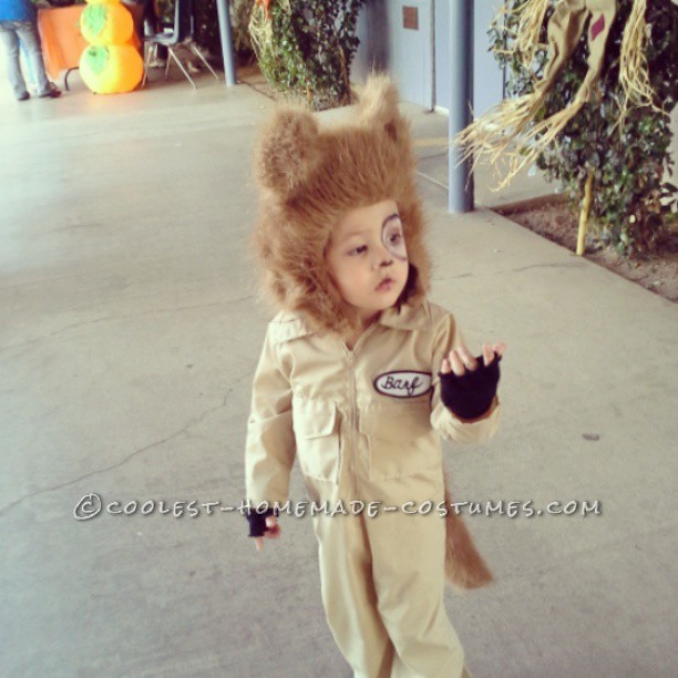 Coolest Homemade Barf Costume for a Toddler (from Spaceballs)