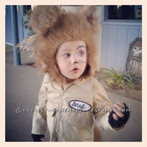 Coolest Homemade Barf Costume for a Toddler (from Spaceballs)