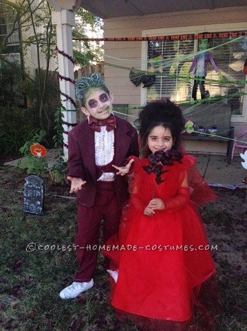 Coolest Beetlejuice and Lydia Child Couple Costume