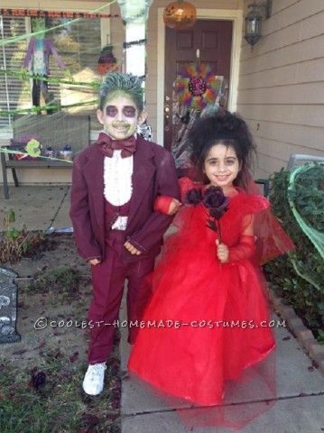 Coolest Beetlejuice and Lydia Child Couple Costume