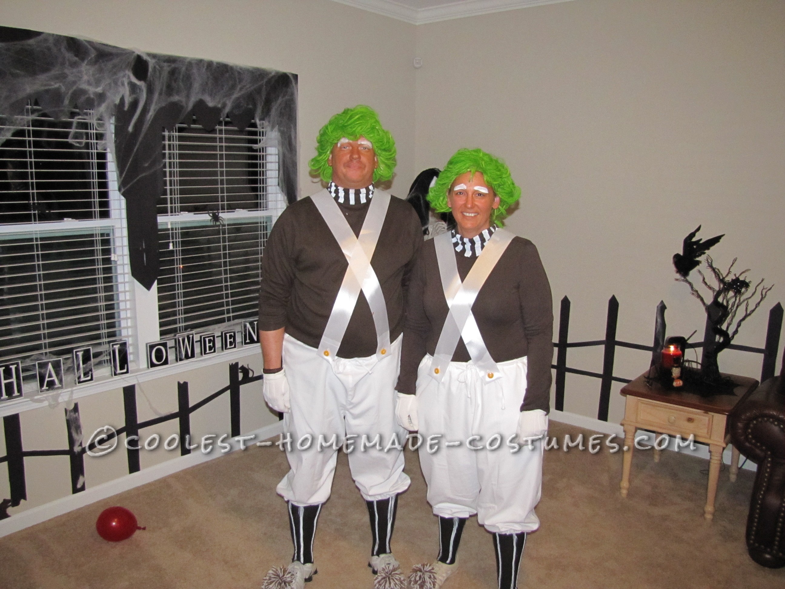 Coolest Homemade Oompa Loompa Couple Halloween Costume
