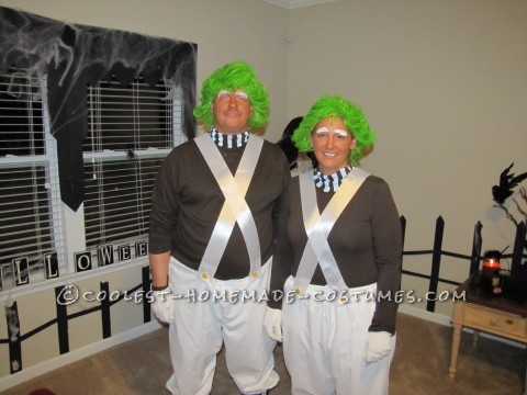 Coolest Homemade Oompa Loompa Couple Halloween Costume