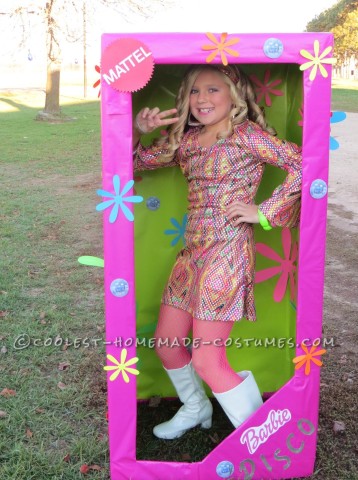 Coolest Homemade Costume for a Girl: Disco Barbie in-a-Box