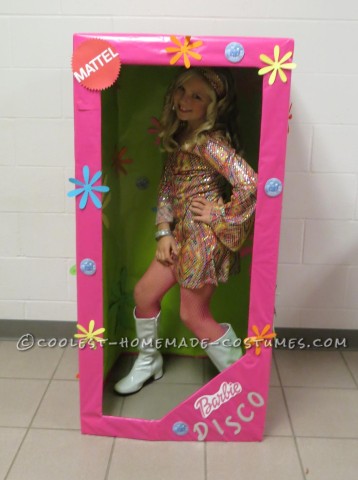 Coolest Homemade Costume for a Girl: Disco Barbie in-a-Box
