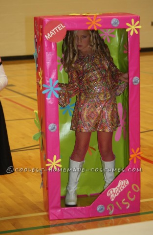 Coolest Homemade Costume for a Girl: Disco Barbie in-a-Box