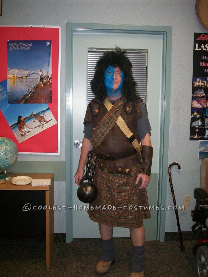 Coolest Homemade Braveheart Costume for a Man