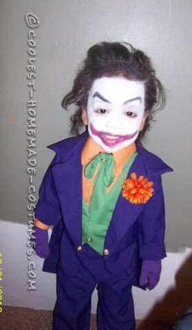 Coolest Old School Joker Costume for a Child