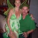 Coolest Peter Pan and Tinker Bell Homemade Couple Costume