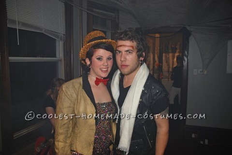 Coolest Rocky Horror Columbia and Eddie Couple Costume
