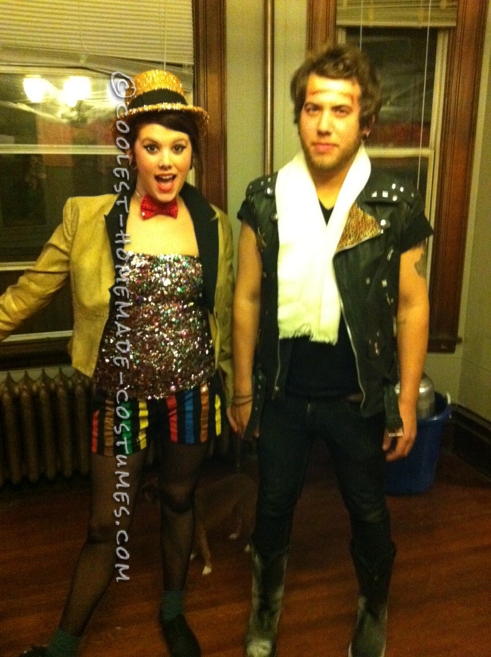 Coolest Rocky Horror Columbia and Eddie Couple Costume
