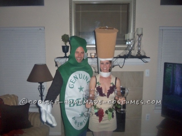 Beer and Wine Couple Costume Inspired by SNL Liquorville Sketch