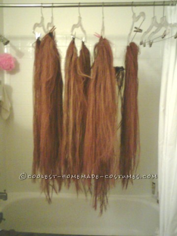 Cool Homemade Cousin Itt Costume for Halloween