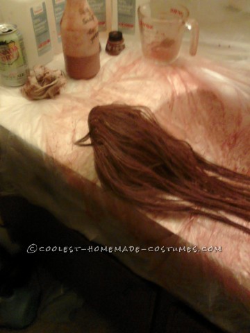 Cool Homemade Cousin Itt Costume for Halloween