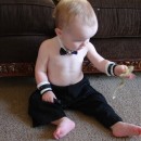 Cutest Last-Minute Chippendale Costume for a Baby
