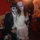 Cool Homemade Day of the Dead Couple Costume