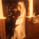 Dead Bride Carrying a Dead Groom in a Box Optical Illusion Costume