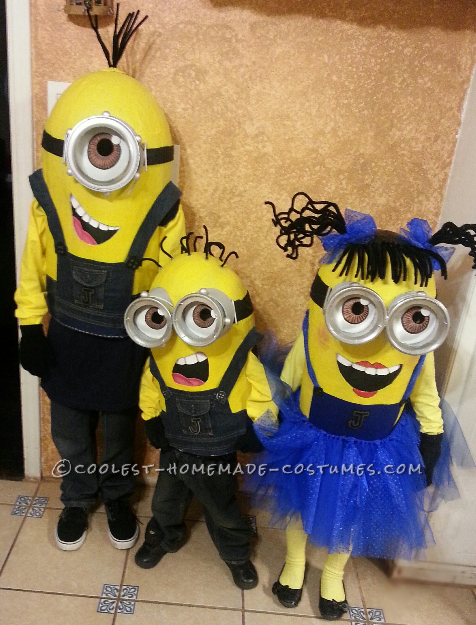 Homemade Despicable Me Minions Group Costume