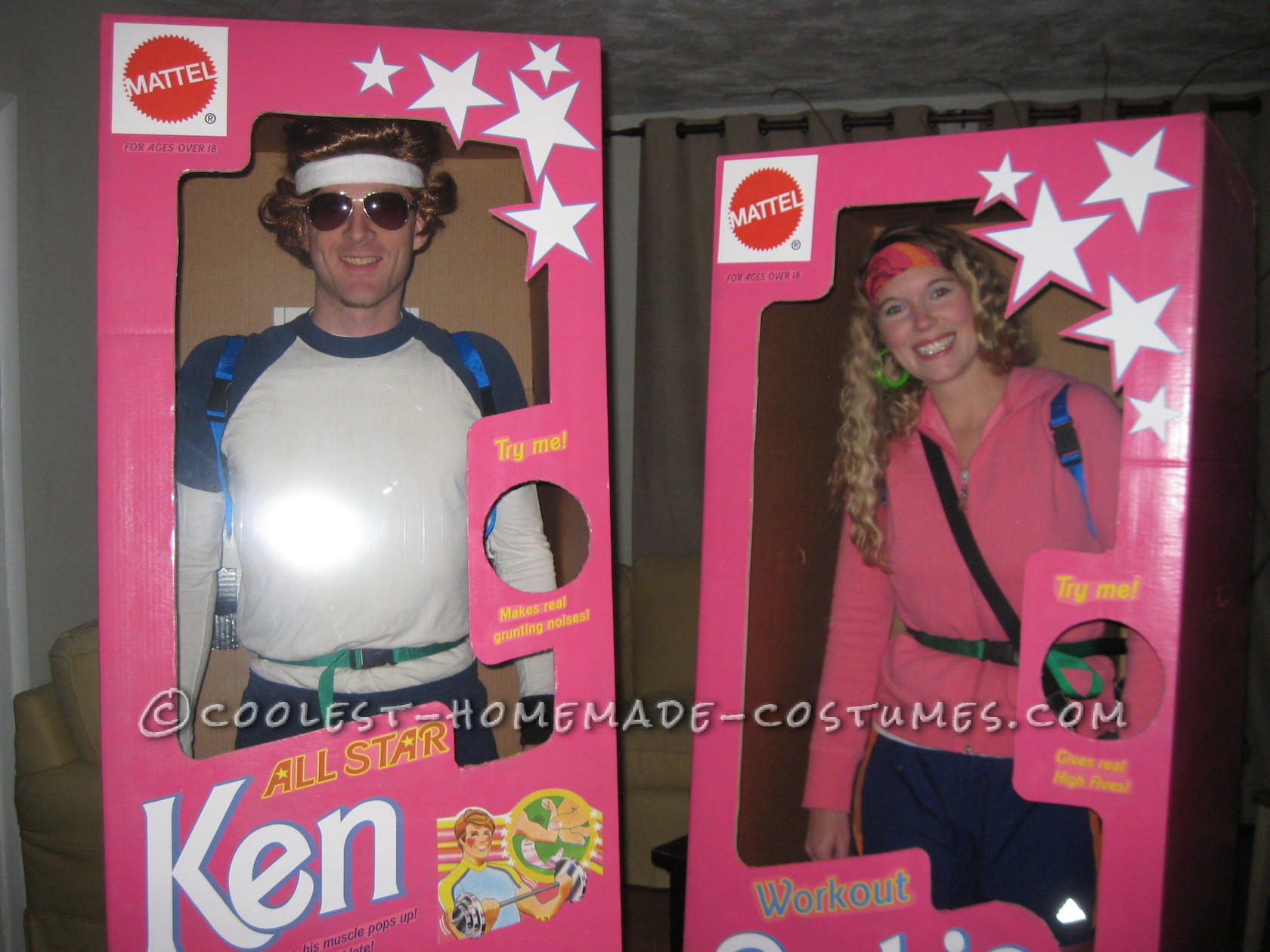 Coolest DIY Barbie and Ken Couple Costume