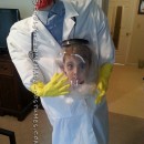 Cool Illusion Costume Idea for a Boy: Doctor with his Head in a Jar!