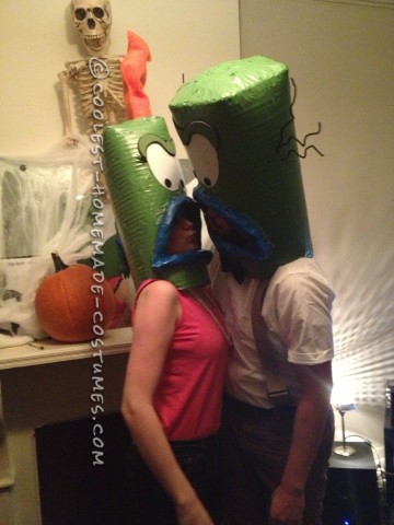 Cool Couple Costume Idea: Ed and Bev Bighead from Rocko's Modern Life