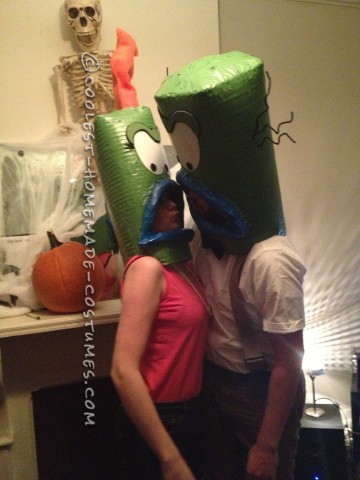 Cool Couple Costume Idea: Ed and Bev Bighead from Rocko's Modern Life