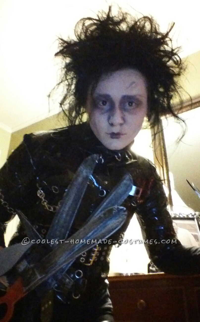 Awesome Homemade Edward Scissorhands Costume