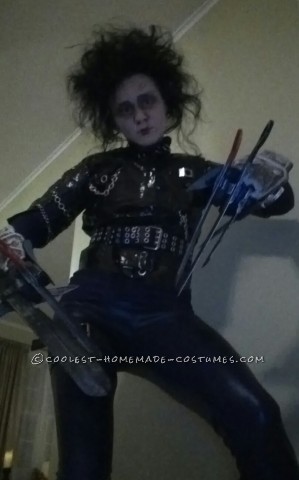 Awesome Homemade Edward Scissorhands Costume