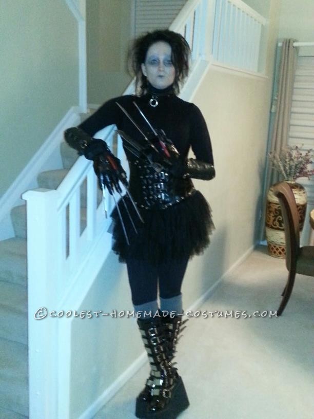 Coolest Homemade Edward Scissorhands Costume