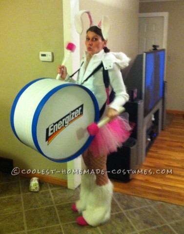 Coolest Homemade Energizer Bunny Costume