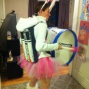 Coolest Homemade Energizer Bunny Costume