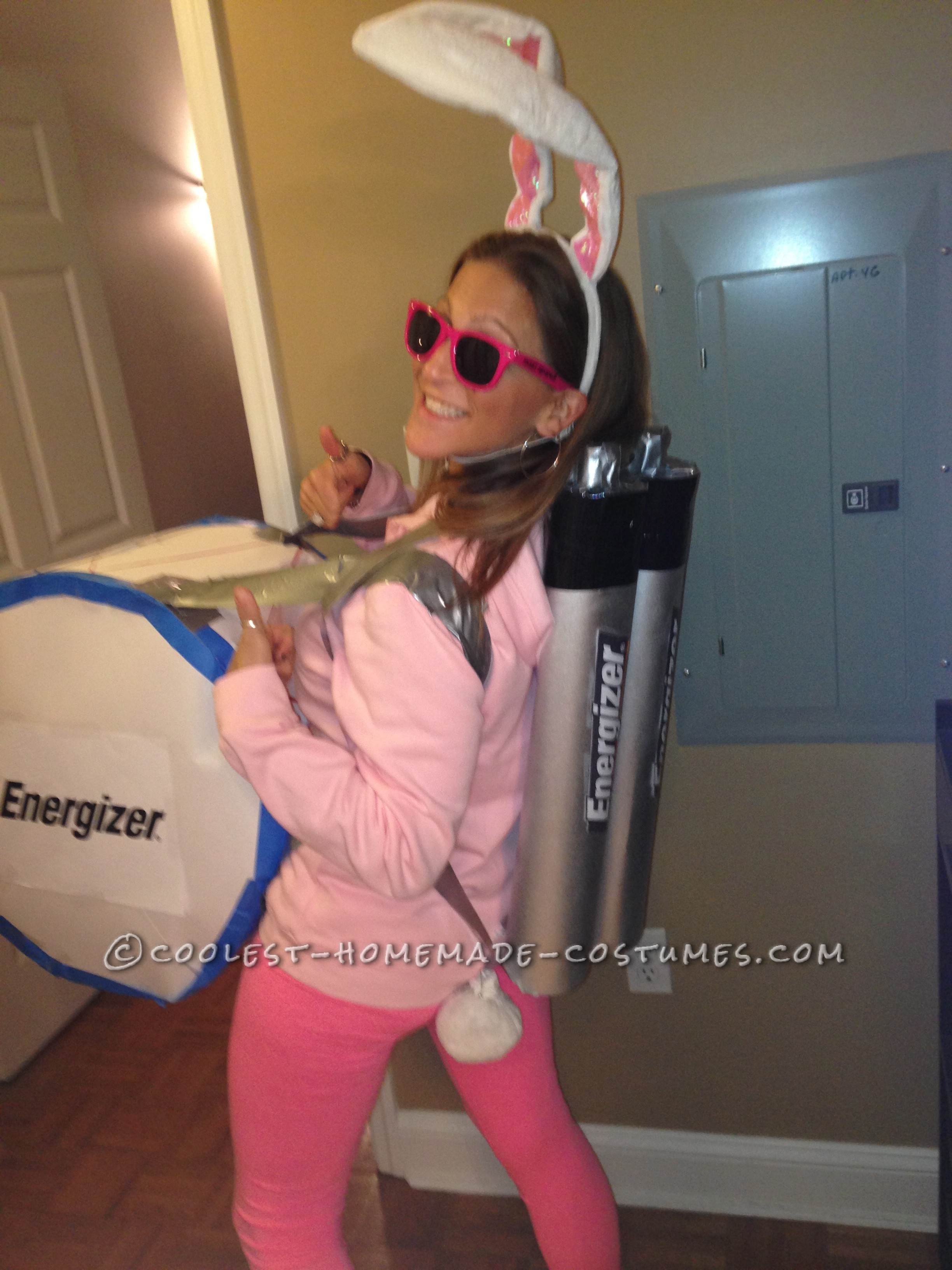 Coolest Homemade Energizer Bunny Costume