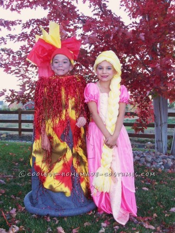 Coolest Homemade Erupting Volcano Costume Idea