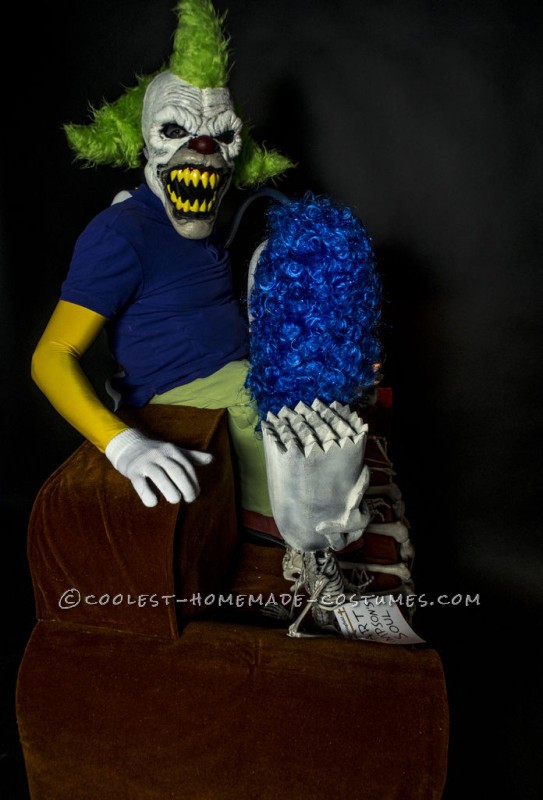 Evil Krusty the Clown Simpsons Couch Costume 