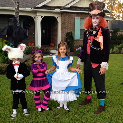 Awesome Family of Six Alice in Wonderland Group Costume