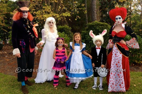 Awesome Family of Six Alice in Wonderland Group Costume