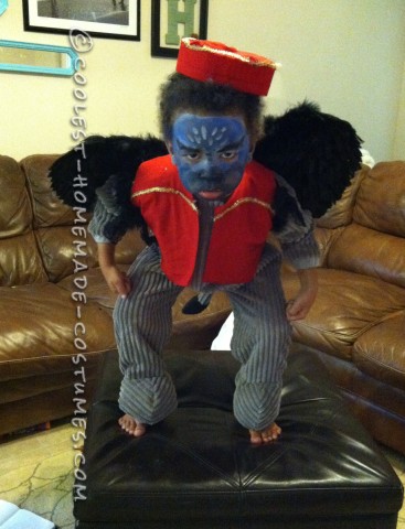 Cool Last-Minute Toddler Costume: Flying Monkey from Wizard of Oz