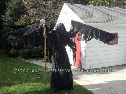 Coolest DIY Grim Reaper Costume: Free Hugs from Death