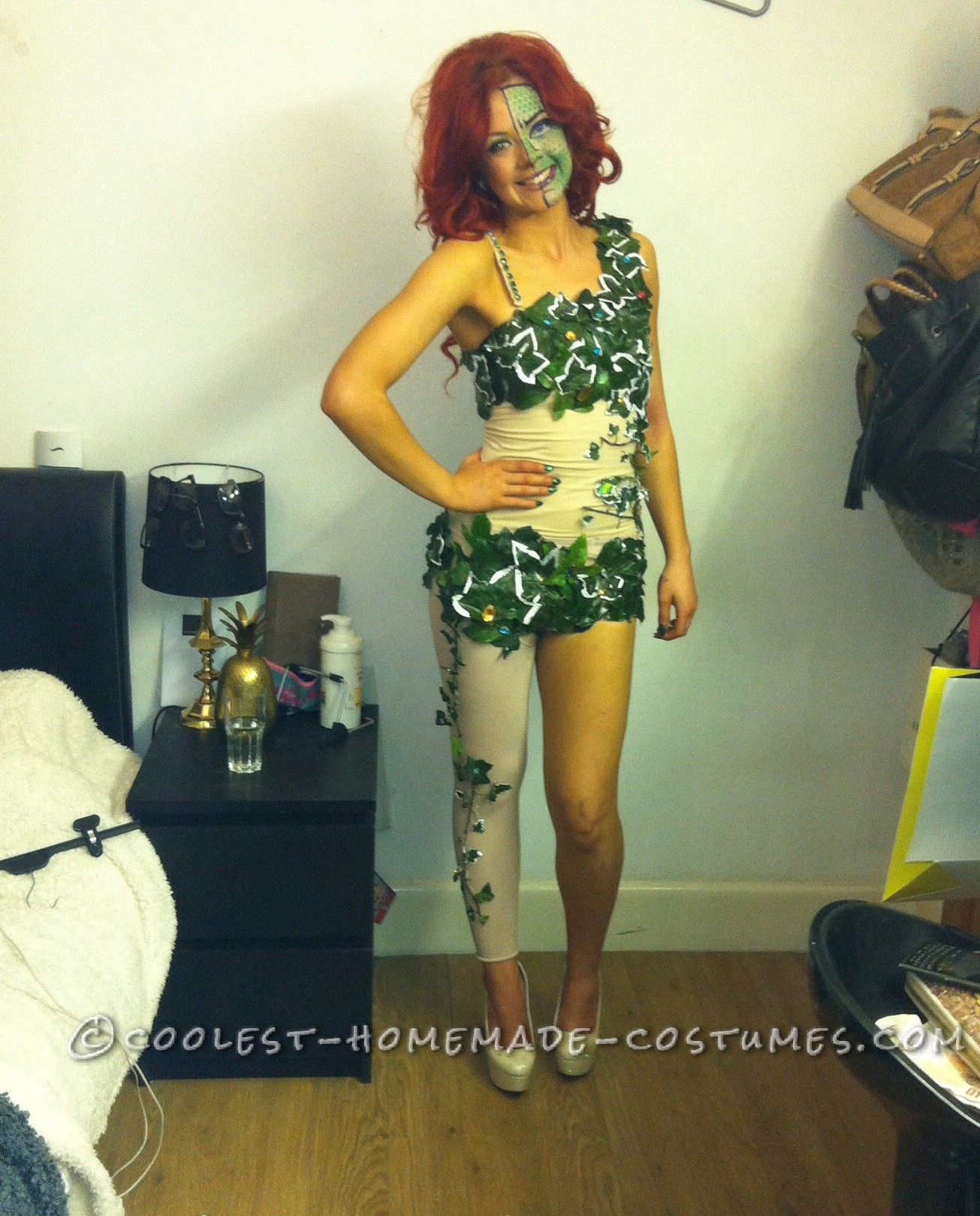 No-Cost Sexy Homemade Poison Ivy Costume!