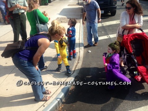 Fun Homemade Joker Costume for a Little Bat-Fan Girl