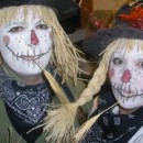 Funny and Cute Homemade Couple Costume: Not-So-Scary Scarecrows