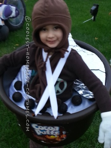 Giant Bowl of Cocoa Puffs Costume for a Child