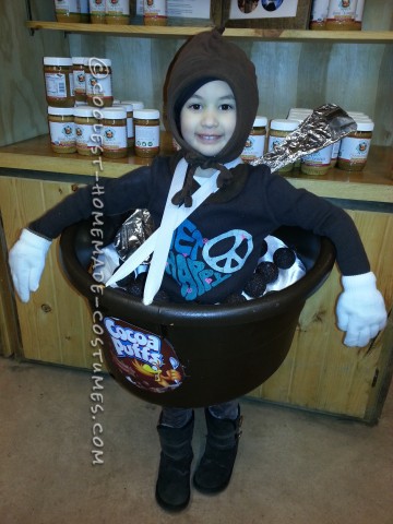 Giant Bowl of Cocoa Puffs Costume for a Child