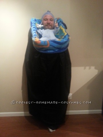 Simplest and Cheapest Costume Idea: Giant Head Baby Illusion Costume